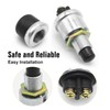 EATAKWARD 2Pcs Weatherproof 12V / 24V Push Button Momentary Start