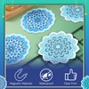 Relaxweex 2 Pairs Mandala Screen Door Magnets 6" Round Double