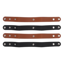 lvifloae Pack of 4 Leather Whip Holster, Handmade Belt, Whip Hanging Belt, Whip Holder and Whip Belt, Whip Holder Bull Whip, Whip Loop for Riding Whips