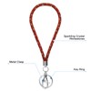 Soleebee Card Holder Bracelets, Bling Rhinestone Lanyard with Key Ring,