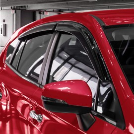 Voron Glass Tape-on Extra Durable Rain Guards for Subaru Impreza 2017-2023 Hatchback, Window Deflectors, Vent Window Visors, 4 Pieces - 100906