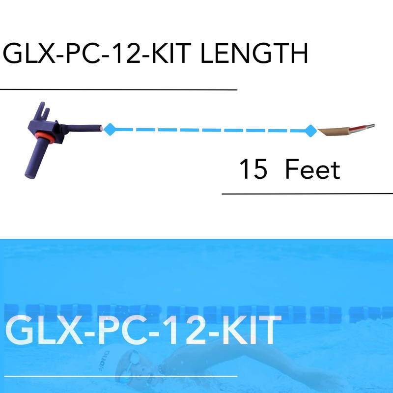 WMWUJ GLX-PC-12-KIT Pool Temperature Sensor Thermistor with 15 Feet Cable