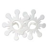 Beistle Glittered Snowflake Glasses, White