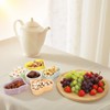 Cididu 11'' Lazy Susan Serving Tray, Ceramic 360° Rotating Serving