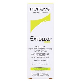 Noreva, Exfoliac Roll’On antiacné, tratamiento localizado anti-imperfecciones, 5 ml
