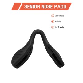 Bwake 3 Pairs Standard Size Replacement Nose Pads for Oakley Radar/RadarLock Path/RadarLock XL OO9170 OO9181 OO9182 OO9183 Sunglasses - Black