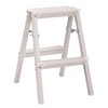 BIRDROCK HOME 2 Step Compact Steel Step Ladder - Sturdy
