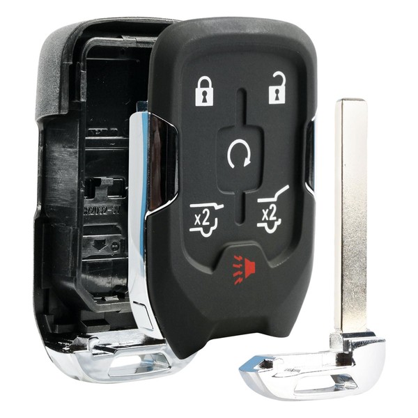 Case Shell Smart Key Fob Keyless Entry Remote fits 2014 2015 2016 2017 Chevy Tahoe Suburban / GMC Yukon (HYQ1AA)