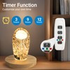 FuoiCorn Wood Crystal Display Base Light - LED Illuminator for