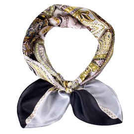 Fairygate Women's Silk Scarf, Faux Silk, Lightweight Silk Scarf, Bandana, Headscarf, Elegant Scarf, Gift for Women, 94007