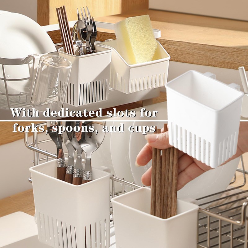 VrotQyn 3 Pcs Utensil Drying Rack Universal Cup Silverware Utensil
