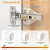 Chibery 20 Pack Full Overlay Cabinet Hinges, Face Frame &