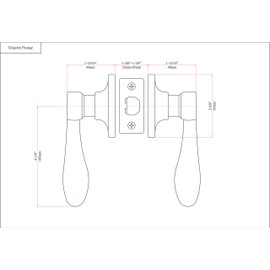 Designers Impressions Kingston Design Oil Rubbed Bronze Passage Door Lever (Hall and Closet)