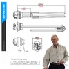 02722/02723 Water Heater Element 4500W 240V, TOP-HEATER Screw-in Foldback Water