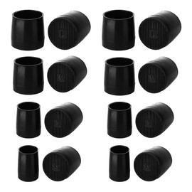 Lotsdonxia 8 Pairs Anti-Slip High Heel Protectors Durable Rubber Heel Covers for Outdoor Use Replacement Caps Available in Sizes XS S M L for High Heels Stilettos (Black)