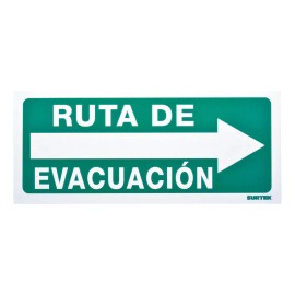 Señal  Ruta De Evacuación  Derecha Surtek