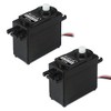 KOOKYE 2PCS Mini Servo Motor 360 Degree Continuous Rotation w/Servo