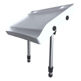 Pactrade Marine White Fishing Deluxe Large Bait Fillet Cutting Board Rod Holder Mount for Fish Cleaning Station-Boat Grill