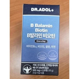 Dr. Adol B Balamin Biotin Zinc Biotin (2 months) 120 tablets (46566484) / 닥터아돌 B발라민 비오틴 징크비오틴(2개월) 120정 (46566484)