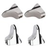huaaiji 4Pcs Glass Shelf Bracket Adjustable Glass Shelf Bracket for