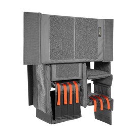 Tasmanian Tiger TT Modular Tele Insert - Padded Telephoto Lens Insert for Backpacks, Organiser for Camera Equipment with Variable Compartments for Lenses, Titanium Grey