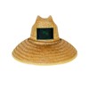 Palm Patch Straw Sun Hat - Unisex Beach Hat (Orange)