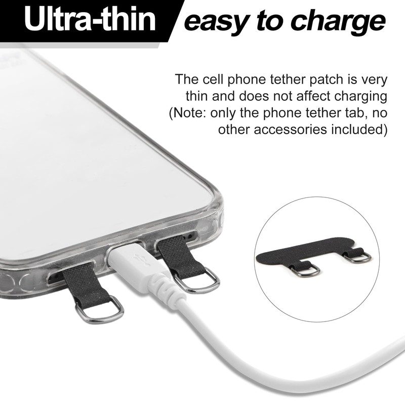 XIHIRCD 2pcs 2 Way Phone Tether Tab, Phone Strap Patch