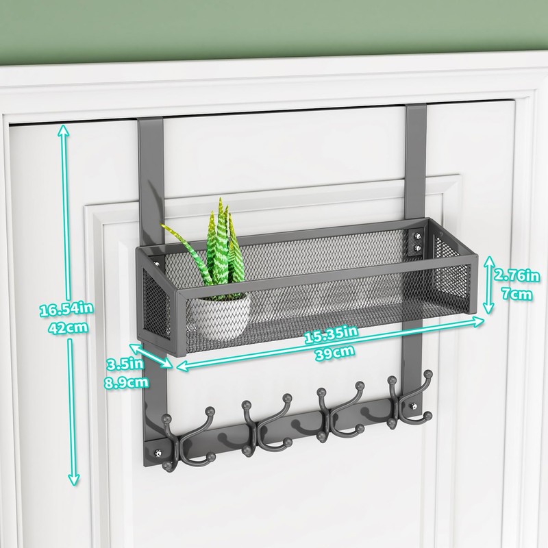 HapiRm Over The Door Hooks - Easy Installation Door Hanger
