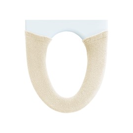OKA Cocoon Toilet Seat Cover, Washing/Heating Type, Beige (Washing, Heating, Washable, Knit, Warm, Cushion, Soft)