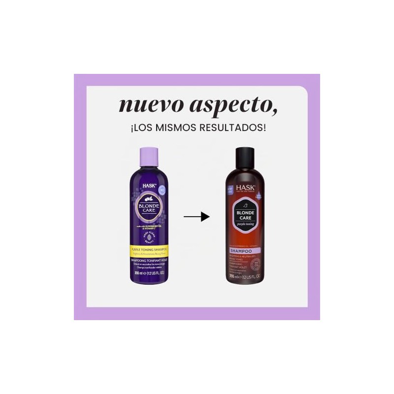 HASK Set De Champú Y Acondicionador Blonde Care Para Cabello