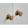 Goo-Ki 6 Pack Cabinet Knobs Antique Brass Drawer Knobs with