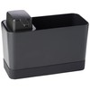 Brabantia Kitchen Sink Organiser Set with Soap Dispenser (Dark Grey)