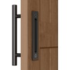 QINAIXQM 30 cm Barn Door Handle, Sliding Door Pull Handle,