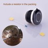 Ulincos Momentary Push Button Switch U19D1 1NO SPST Black Metal