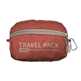ChicoBag Travel Pack rePETe + Refine | Eco-friendly Lightweight and Packable Travel Backpack, Jasper, 10”w × 17”h × 6”d, Travel Pack