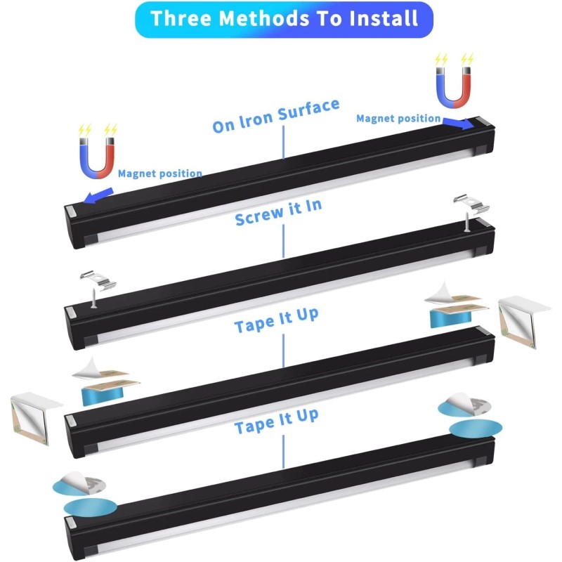 THLIFURE Black Light Bar 10W 1ft LED Blacklight for 2