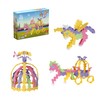 Plus-Plus Geniales Konstruktionsspielzeug, Pastel Märchenwelt, Mini Basic, 3-in-1 Bausteine-Set, 220
