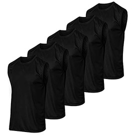 Men's Mesh Tank Top Quick Wicking Jersey Sleeveless Muscle Active Performance Sport Basketball Beach Gym Workout Running Training Fitness Athletic Bodybuilding Undershirt Breathable,Set 1-XXL