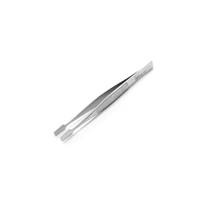Ketama® Stamp tweezers – wide, flat tip – stainless steel