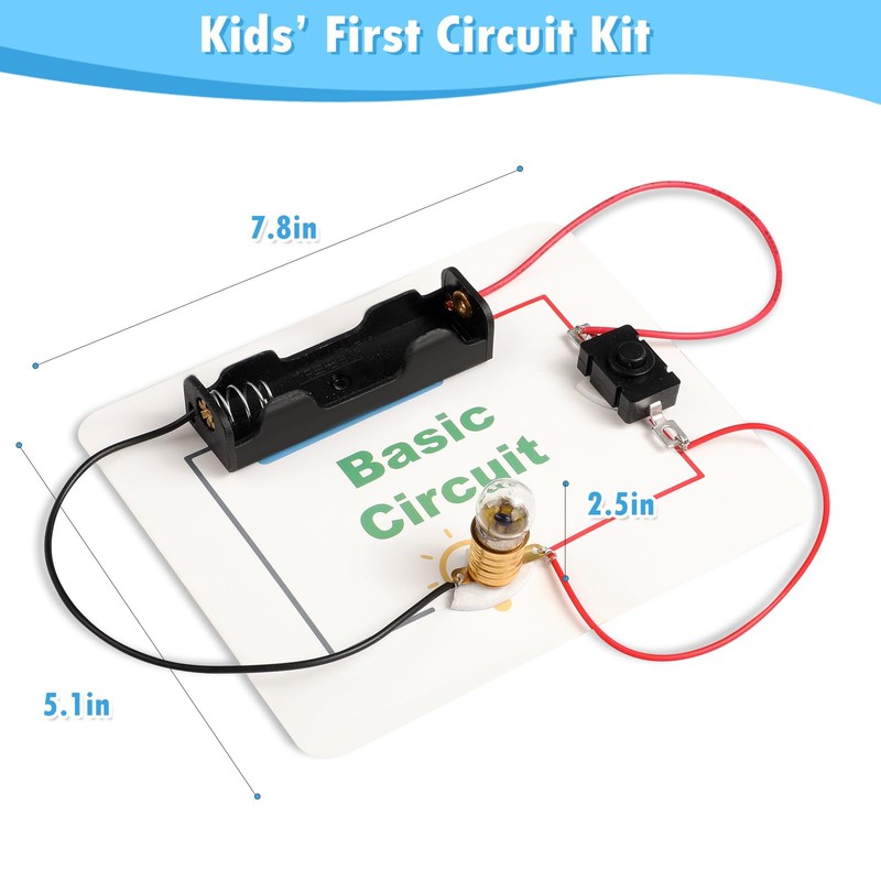 20 Sets STEM Electric Circuit Kit for Kids Age 8-12,