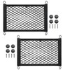 Ulifebetter 2 Pcs Small Cargo Net, 17.7 ×9.8in Car Storage