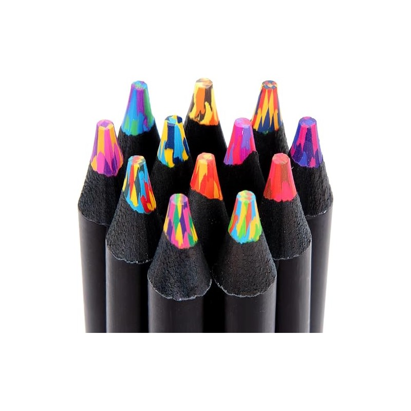 Muchcute Stocking Stuffers Art Supplies 12 Rainbow Colored Pencils