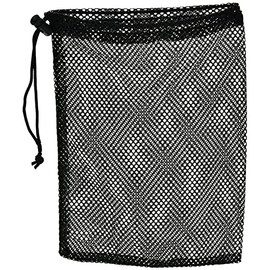 xinye 2Pcs Mesh Bags Drawstring Bag Set - Nylon Mesh Drawstring Bags with Cord Lock Closure - Golf Shoe Bag Swimming Bag - Small Gym Bag for Basketball, Football, Golf Stuff Balls