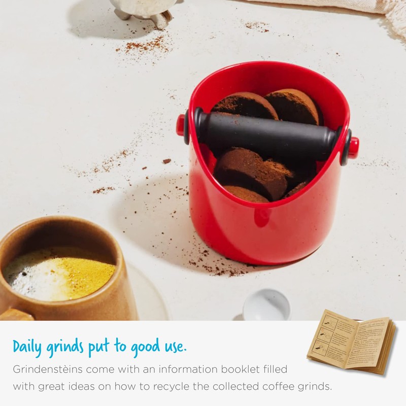 Dreamfarm Grindenstein Big Coffee Knock Bin, Black