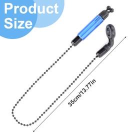 NOPKESV Pack of 2 Swinger Bite Alarm Fishing Highly Visible for Carp Fishing ND Practical Night Carp Fishing Accessories (Red, Blue)