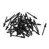 TUCKBOLD Open End Large Flange Blind Rivets Black 50 Pcs