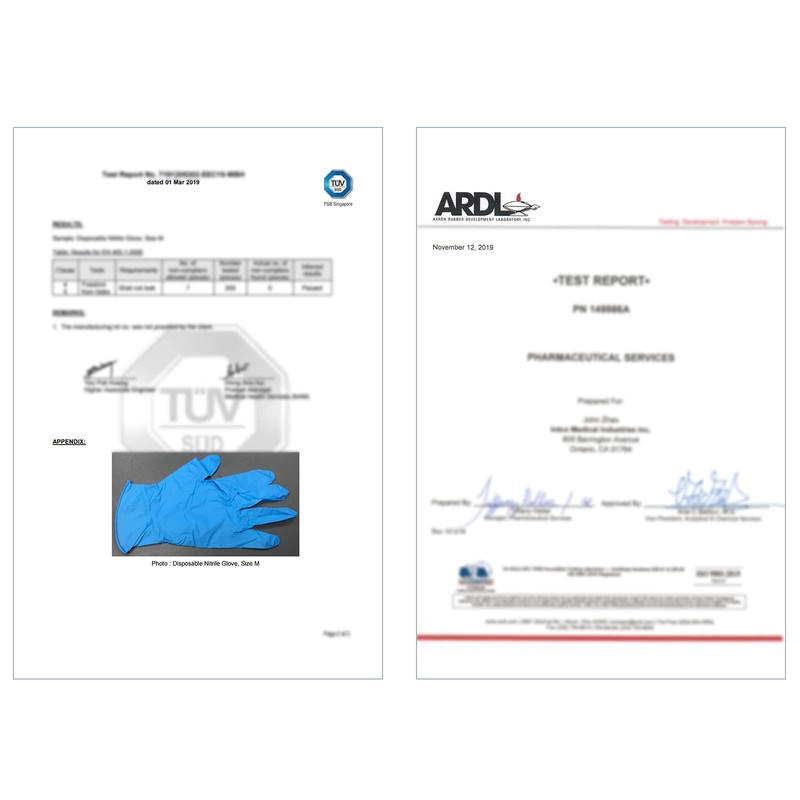 RAMEDICO Nitrile Gloves, 100% Nitrile, General Medical Devices, Powder Free,