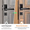 Catephe Door Latch Cover, 2 Pcs Door Latch Guard Plate,