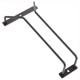 Dianoo ワイングラスラック 22.5cm ブラック キャビネット下 ワイングラスホルダー 棚下用脚付きグラス収納ハンガー バー 自宅用