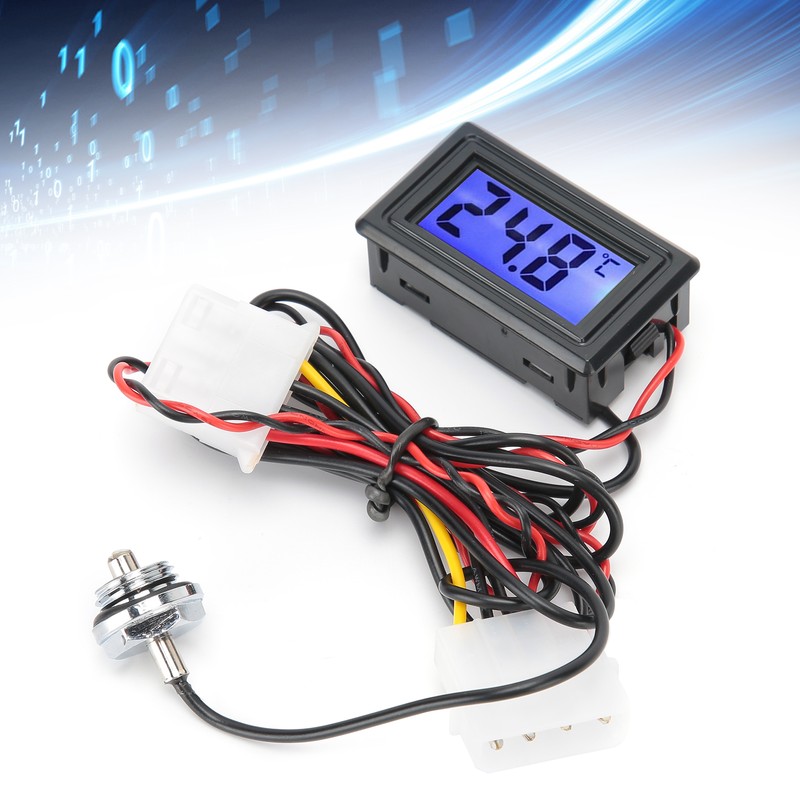 Water Cooling Thermometer Digital Display Computer Temperature Meter WDXS-DT 5V-24V